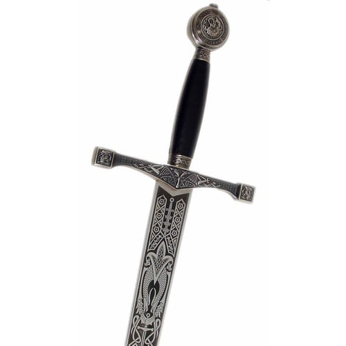 realistic sword tattoo ragnar lothbrok from viking series